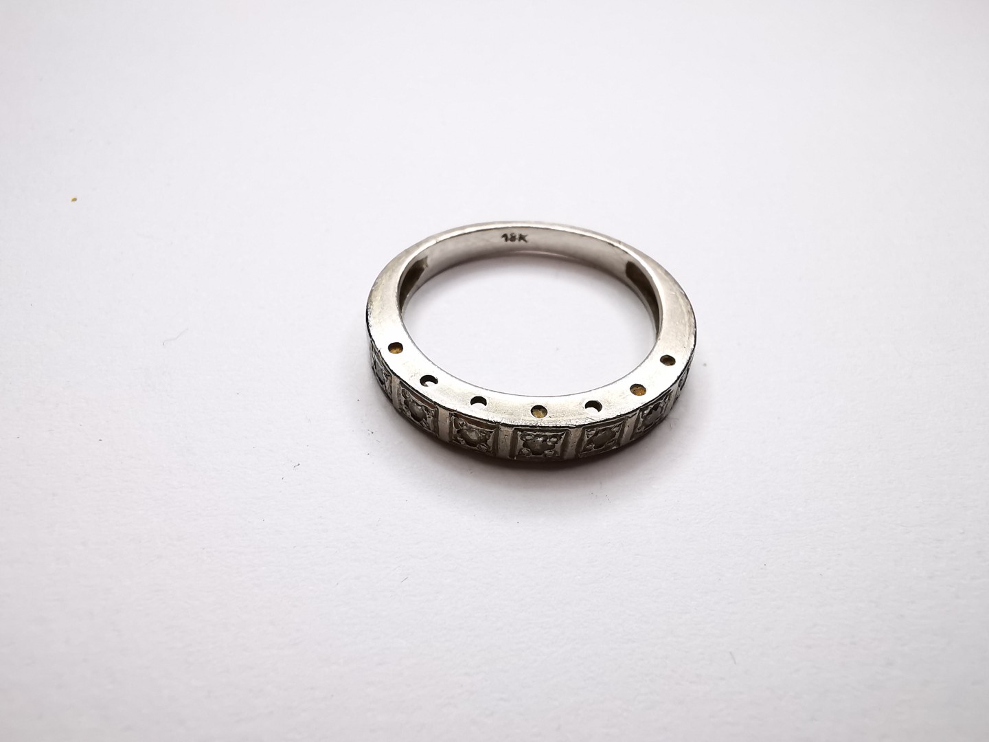 Anillo Dama Oro Blanco — lote 100 del remate DICREP en Valparaíso