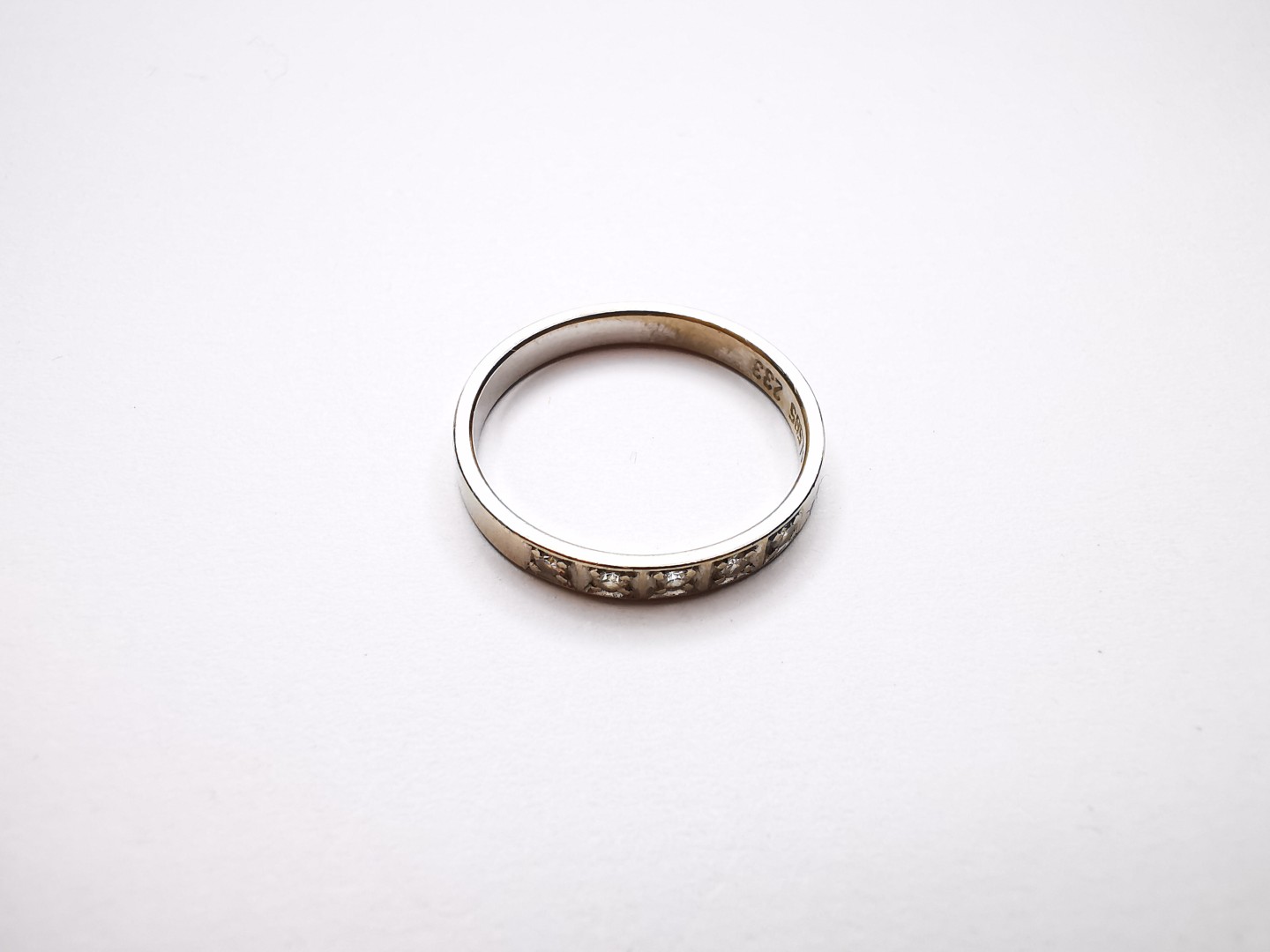 Anillo Dama Oro Blanco — lote 282 del remate DICREP en Valparaíso