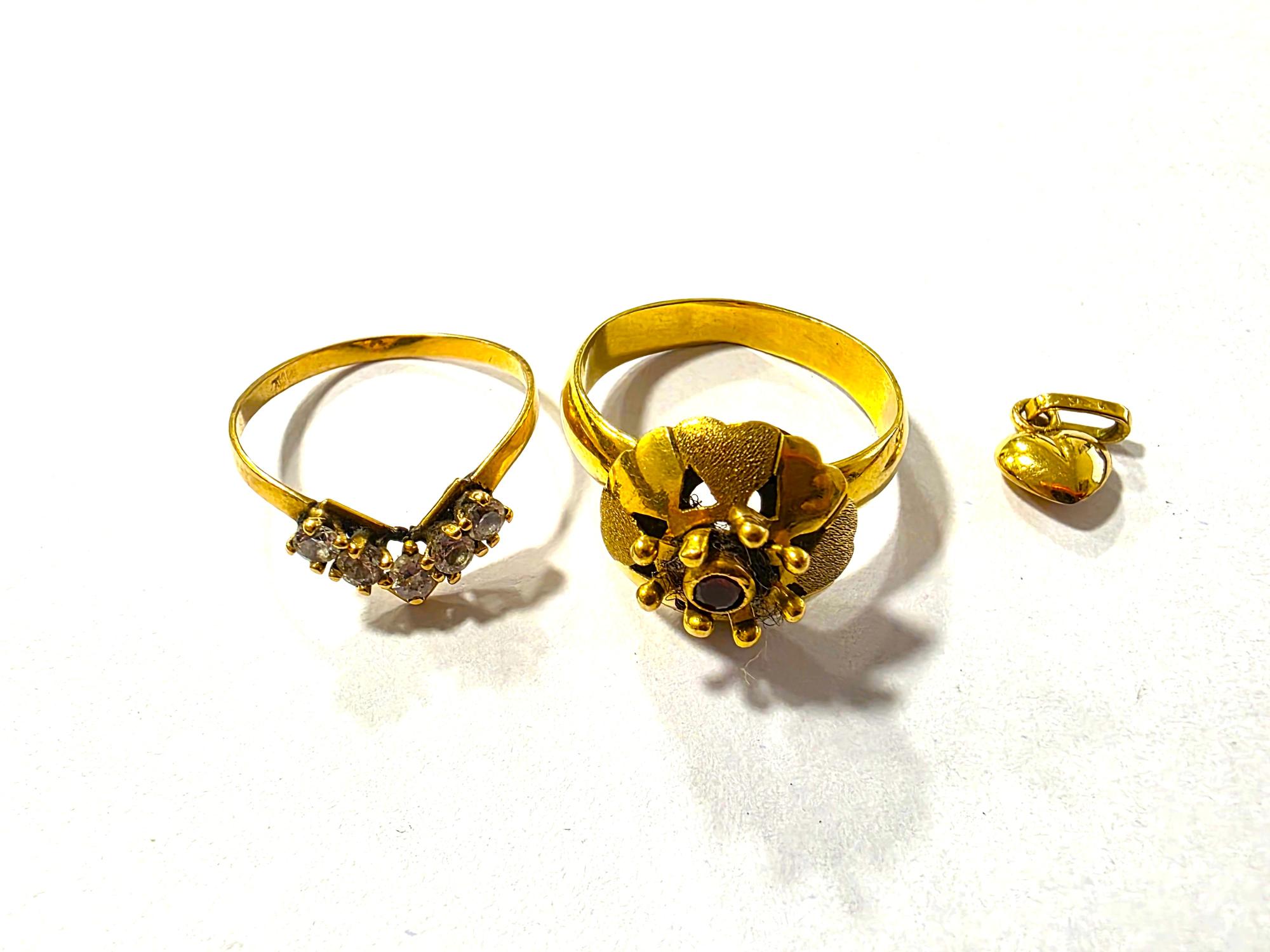 2 Anillos Dama - Colgante — lote 541 del remate DICREP en Rancagua